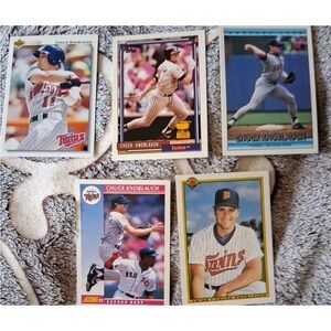 Chuck Knoblauch Set Of 5 Baseball  Cards vintage